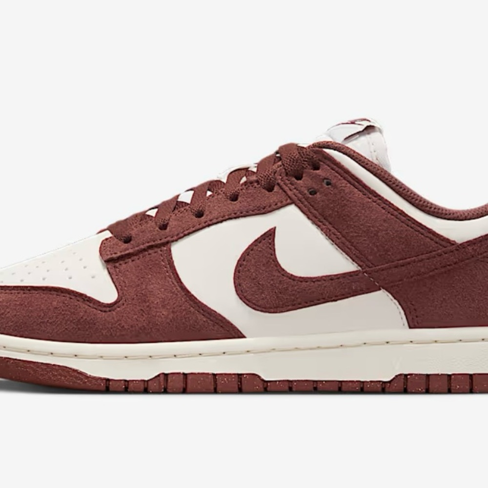 Nike Dunk Low in Redwood and White
